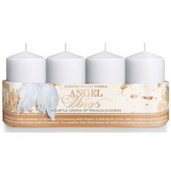   Henger gyertya adventi illatos- Angel wings 40x70 (4db/cs) sb563 - ár/csomag