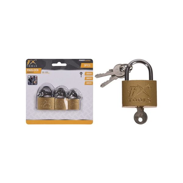 Lakat szett 3 darabos, kulcsokkal -25mm,30mm,40mm (CY8500530)