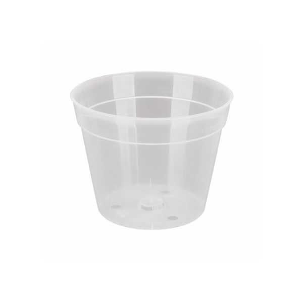 Kaspó orchidea cserép 18cm-es-átlátszó- PE