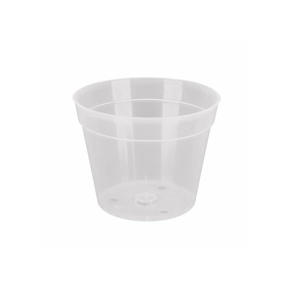 Kaspó orchidea cserép 20cm-es-átlátszó- PE