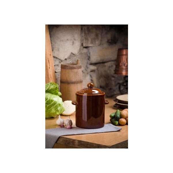 Kerámia savanyító/fermentáló fazék dobozban 2,5L
