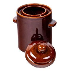 Kerámia savanyító/fermentáló fazék dobozban 5L