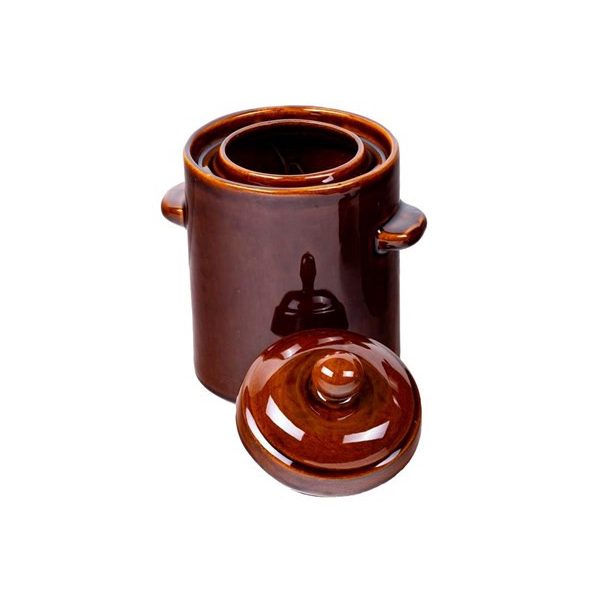 Kerámia savanyító/fermentáló fazék dobozban 5L