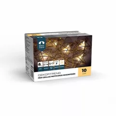   Fényfüzér Fém csillag motívumos , 10 led, elemes (KDE110)