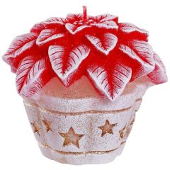 Gyertya - Christmas Flowers 80mm sb465