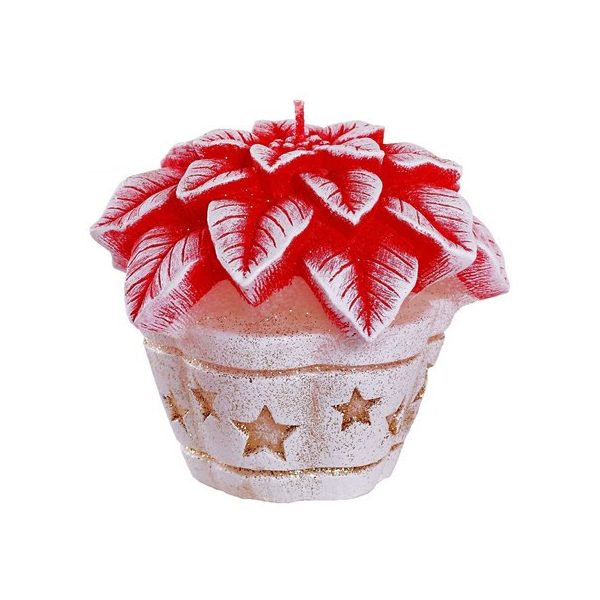 Gyertya - Christmas Flowers 80mm sb465