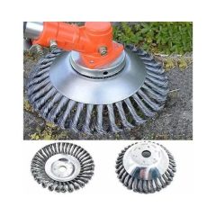 Térkő tisztító drótkorong fűkaszához 15cm