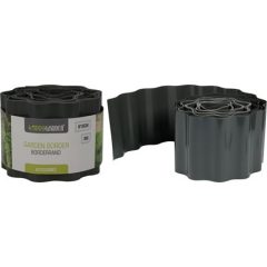 Pázsitszegély műanyag - szürke 10cmx9m (CY8954620)