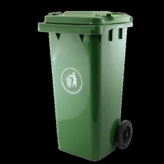 Háztartási kuka 120L  zöld -  Import