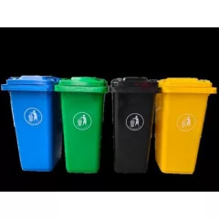 Háztartási kuka 240L szürke -  Import