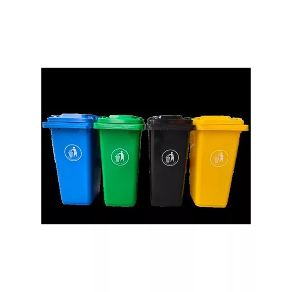 Háztartási kuka 240L sárga -  Import