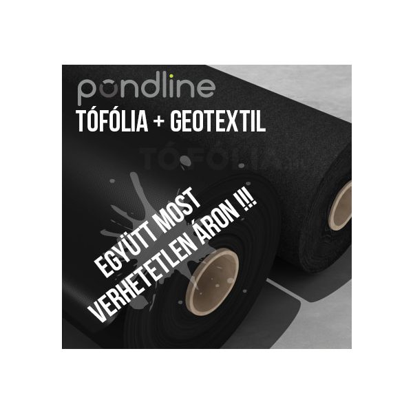 PondLine lágy PVC tófólia 1,5 mm + Geotextil ár/m2