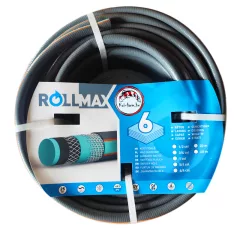   Rollmax exkluzív kivitelű szürke csavarodás mentes tömlő 1/2 - 6 rétegű 20 m/tekercs