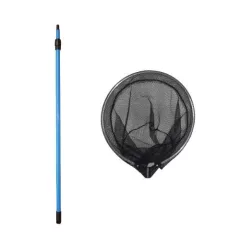 Tavi háló 35 cm Fekete ritka teleszkópos nyéllel