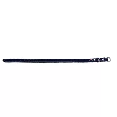 Sun Fekete Filces Bőr Nyakörv - 2/55 cm