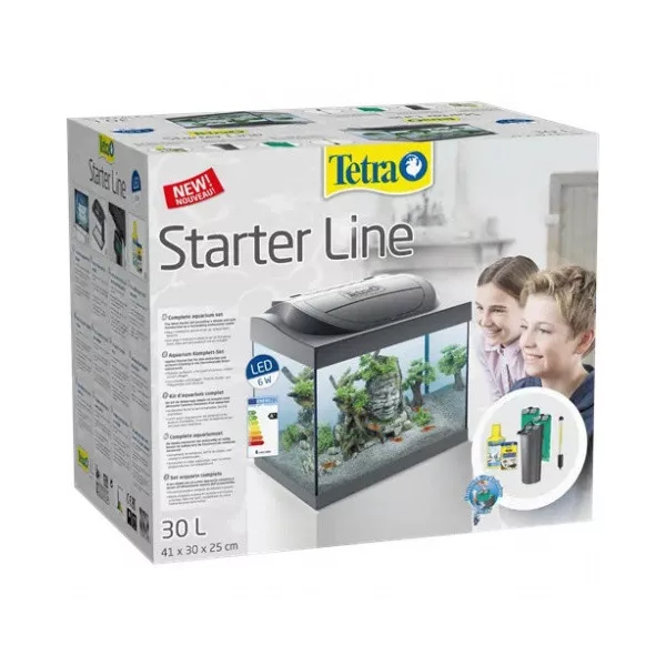 Tetra Starter Line - Akvárium szett fekete LED világítással 30 liter 