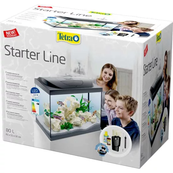 Tetra Starter Line - Akvárium szett fekete LED világítással 80 liter 