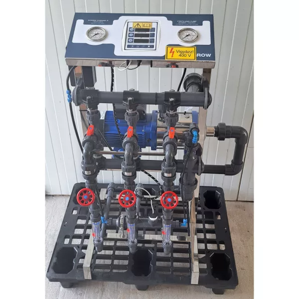 Félautomata szűrő és tápoldatozó gép A,B + sav