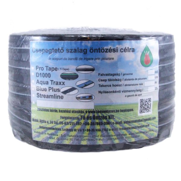 Rivulis D1000 csepegtető szalag 8mil, 15cm oszt.  200m/tek 2,2l/h