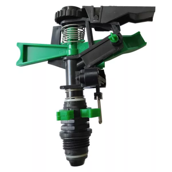 Műanyag 1/2" külső menetes, 1 fúvókás szektoros kalapácsos szórófej (D:8-15m 5,5-11l/perc)