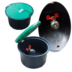 Fedeles doboz fém csappal 3/4" menetes TR