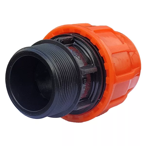 Flat szorítógyűrűs egyenes csatlakozó 78x3 külső menet