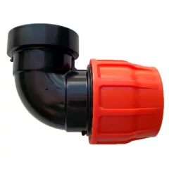 Flat szorítógyűrűs könyök idom 104x4 belső menet