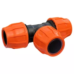 Flat szorítógyűrűs T-idom 155x155x155