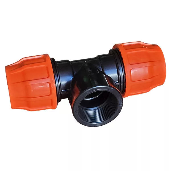 Flat szorítógyűrűs T-idom 78x3 belső menetx78