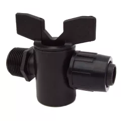   Irr 20mm x 1/2" külső menetes, gyorskötő csap  IRRME (fekete)