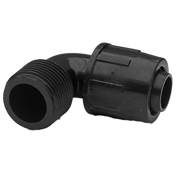 IRR könyök 20mm x 1/2" külső menetes, gyorskötő idom