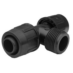   IRR T-idom 20mm x 1/2" x 20mm külső menetes, gyorskötő idom