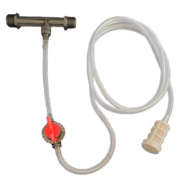 Venturi tápoldatfelszívó 3/4" 0,8-2,4m3/h átfolyáshoz szűrővel, szab. csappal, csővel