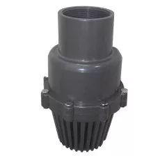 PVC lábszelep műanyag 4" belső menettel, rácsos