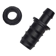 Egyenes toldó bordás 20mm x köröm, gumigyűrűvel