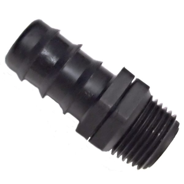 Egyenes toldó bordás 20mm x 1/2" külső menetes