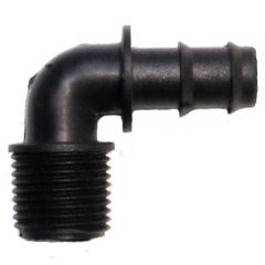 Könyök bordás 20mm x 3/4" külső menetes