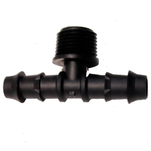 T idom bordás 20mm x 1/2" x 20mm külső menettel