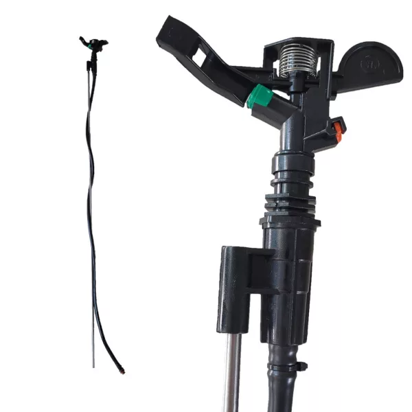 Ikaros Super szórófej, 1,2m 8mm-es natur fémpálcán, 1,2m 12-es csővel