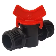 Palaplast csap 1/2" külső menetes (piros)