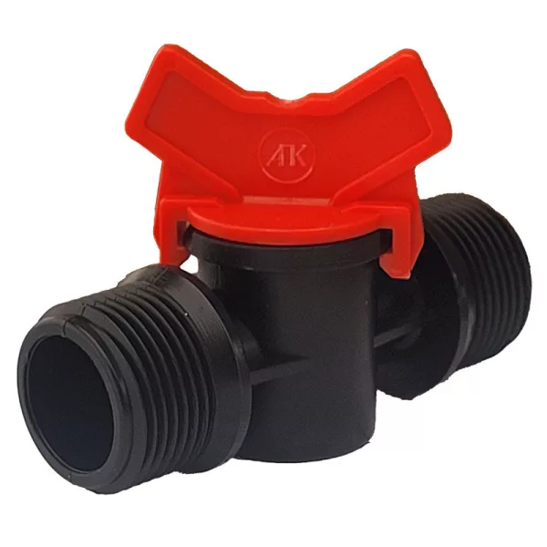 Palaplast csap 1" külső menetes (piros)