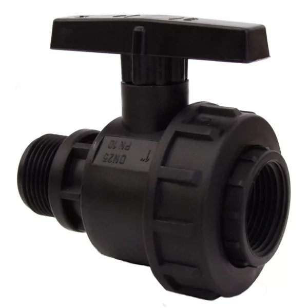 Palaplast golyós csap 3/4" külső x 3/4" belső menettel PR