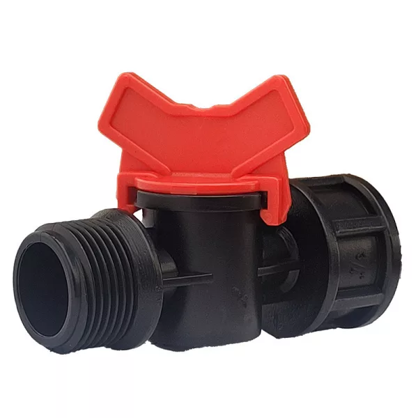 Palaplast csap 3/4" külső x 3/4" belső menettel (piros)