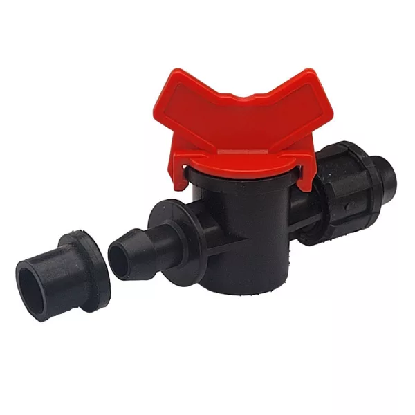 Fordított szorítású csepegtetőcső csapos indító 20mm x körmös, gumigyűrűvel