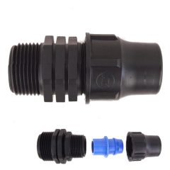   Palaplast egyenes 20mm x 3/4" külső meentes, hollanderes oldható gyorskötő idom