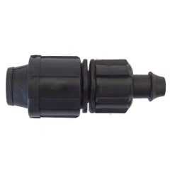   Fordított szorítású csepegtetőcső indító idom 20mm x körmös, gumigyűrű nélkül