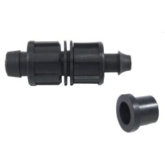   Fordított szorítású csepegtetőcső indító idom 20mm x körmös, gumigyűrűvel