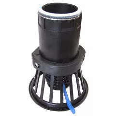   PP lábszelep műanyag 3" belső menettel, rácsos leeresztős