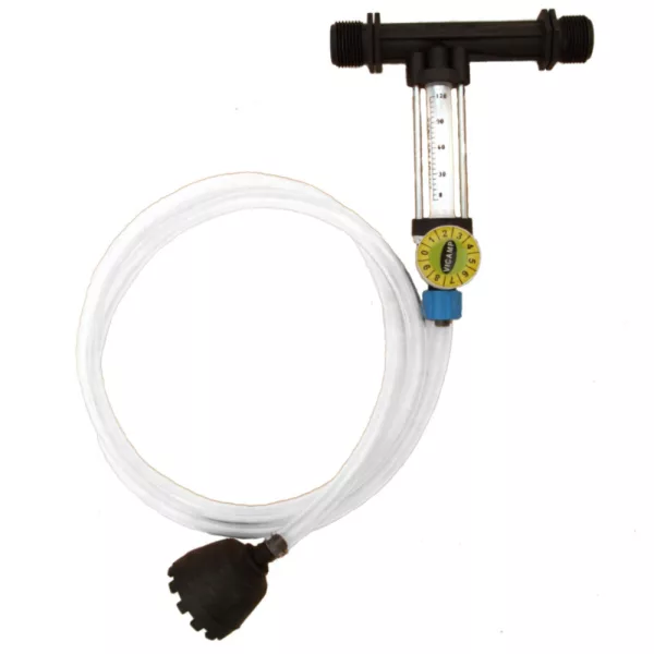 Venturi tápoldatfelszívó 1" szabályzóval, átfolyásmérővel szűrővel 1,7-3,7m3/h