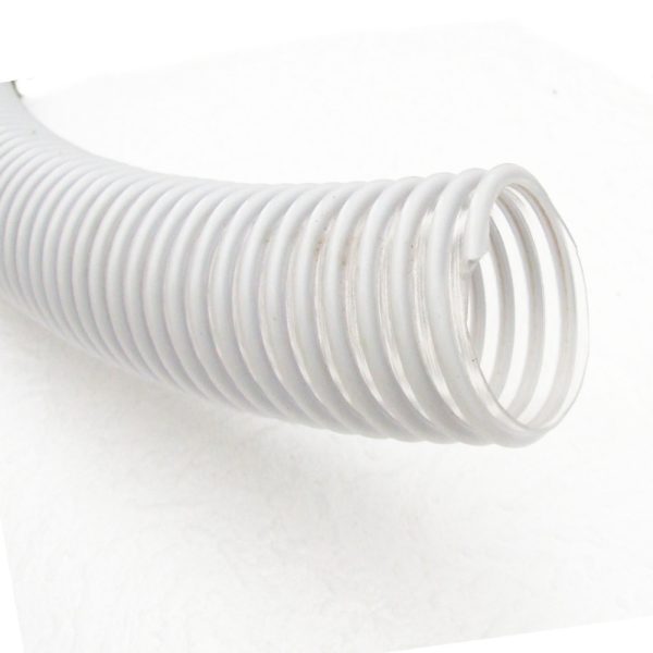 Spiráltömlő 38mm belső átmérő, erősített világos szürke méretre vágott - ár/m